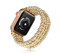CHARMINGO Beaded Bracelet Compatible with Apple Watch Band 42mm (S3/2/1) 44mm 45mm 46mm 49mm Women Series 11 10 9 8 7 6 5 4 SE 3 Ultra 2 3, Handmade Stretch Boho Strap for iWatch Band Series 3 2 1
