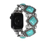 CHARMINGO Turquoise Bracelet Band Compatible with Apple Watch Band 38mm 40mm 41mm, Bohemian Style Turquoise iWatch Band Bracelet for Women, Vintage Western Jewelry Wristband for iWatch SE Series Ultra