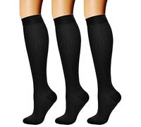 CHARMKING Compression Socks for Women & Men Circulation (3 Pairs)15-20 mmHg is Best Support for Athletic Running Cycling