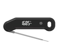 Charmline High Precision Thermometer Cooking, 0.5s Instant Measurement, ±0.3°C Accuracy, Meat Thermometer, Cooking Thermometer for Meat, Baking and Grilling, 180° Automatic Rotating LED Display