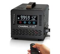 Charmline Ozone Generator with Remote Control, 60000 mg/h High Output for Fast Odour Removal, Ideal for Cars, Rooms and Basements, Covers Large Spaces up to 500 m², Black