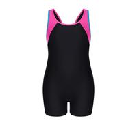 Charmo Gril's Swimsuit One Piece Racerback Swimming Costume Magenta/Black 13-14 Year