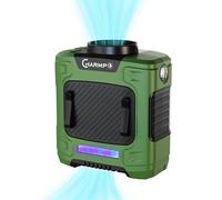 CHARMPㅤ Waist Fan - 10000mAh Rechargeable, 24H Cooling, 16000RPM Strong Airflow, 3-Speed Portable Belt Fan with LED SOS & Red-blue Warning Light for Jobsite, Camping, Travel, Farming