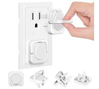 CharmRegion Outlet Covers Baby Proofing, 40 Pack Child Proof Plug Socket Covers Electric Plug Protectors Safety Caps to Prevent Power Shock, for US 3-Prong, White