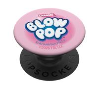 Charms Blow Pop Pink Bubblegum Modern Logo Candy PopSockets Adhesive PopGrip
