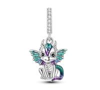 Charms Compatible with Pandora Bracelets, Sterling Silver Dangle Charms for Bracelets Necklaces Heart Butterfly Dragon Sea Animal Travel Pendants Bead DIY Charm