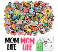 Charms for Bogs Bag, 200Pcs Random Cute Bogg Bag Accessories DIY Colorful Beach Bags Charms Bulk for Women Girls Funny Bags Decoration Charm for Summer Beach Small Tote Handbag Ocean Party Favor gifts