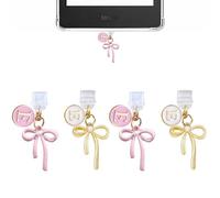 Charms for Kindle, Dust Plug Charm Compatible with Kindle with Type C Charging Port, Coquette Gift for Book Lover Readers Men Women Teachers Students, Accessories for Kindle, Letter A, Non-Precious