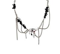 Charms for Necklaces Long Necklace with Pendant Gothic Glamour: Dark Pendant Necklace Unleash Your Inner With This Stylish Hip Hop Choker Heart Choker Necklace Stone Necklaces for Women