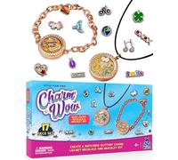 CharmWow Jewellery Making Kit for Girls with Lockets & Mini Charms - Kids Bracelet Making Kit for Ages 4 5 6 7 8 9 10+ & Kids Craft Kits - Unique Gifts for 10 Year Old Girls & Gifts for Tween Girls