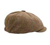 Charmylo Newsboy Cap Gatsby Baker Boy Hat Flat Caps Tweed Adjustable Peaky Herringbone Cloth Cap Hat