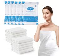 Charmyth Disposable Bath Towel, 6 Pack 140 x 70cm/55 x 27.5inch large Disposable Towels for Hairdressers Body Face Travel