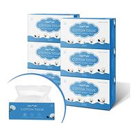 Charmyth Disposable Face Towel 600 Count, Cotton USA Dry Wipes for Adults Baby, Facial Tissues Box Multipack unscented Soft for Sensitive Skin