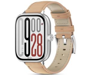 CHARNASI Leather Strap Compatible with Xiaomi Redmi Watch 5/Xiaomi Redmi Watch 4/Xiaomi Mi Band 8 Pro, Genuine Leather Strap Replacement Bracelet for Men and Women for Mi Band 9 Pro