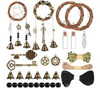 Charniol Witch Bells DIY Kit for Door Knob for Protection Witch Bell Witchy Decor Hanging Witchcraft Decorations Witches Wind Chimes
