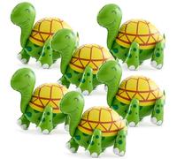 Charnoel 6 Pcs Walking Turtle Balloons Realistic Inflatable Jungle Safari Animals Tortoise Balloons for Kids Wild Zoo Party Baby Shower Birthday Decor Supplies