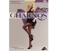 CHARNOS Women's 1pp 10 Denier Elegance Ultra Sheer Tights, Black, XL UK
