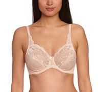 Charnos Rosalind Bra 165010 Underwired Non Padded Full Cup Lace Secret Support, Brulee, 32DD