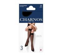 Charnos Women's 15 Denier Sheer Knee Highs 3 Pack Black One Size Hosiery