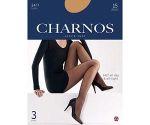 Charnos Women's 15 Denier Tight 3PP Matt Fein Plain 15 DEN Tights, Gold (Sherry), X-Large