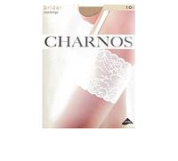 Charnos Women's 1PP 10 Denier Bridal Lace Stockings Matt Fein Plain 10 DEN Hold - up Stockings, Beige (Champagne/Ivory), Large (Manufacturer Size: Large)