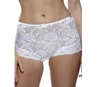 Charnos Women's Rosalind Deep High Rise Briefs, White Size 10