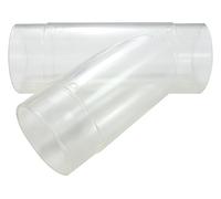 CHARNWOOD 63Y Y-Piece with 3 x 63mm (2-1/2") Outlets, Clear PVC