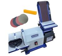 CHARNWOOD BD48 Belt & Disc Sander with Hook & Loop Discs & Abrasive Cleaner