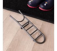 Charles Bentley Charnwood, Boot Removal, Iron Boot Jack, Indoor, Outdoor Use, 300g, Dark Grey, Freestanding, For Boots, Wellies, Wellingtons, Garden, Durable, Hands Free, Rustic (34.5x11.5x5.5cm)
