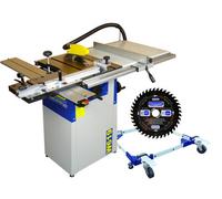 Charnwood Charnwod W619P 8'' Table Saw With Wheel Kit And Low Noise Blade