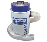 Charnwood Dc50 Woodworking Dust Extractor 50 Litre, 0.5 Micron Filter, 2M Hose