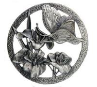 Charnwood Perforated Pewter Lid - Butterfly Design for Woodturning