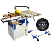 Charnwood W629P 10” Table Saw with Wheel Kit and Low Noise Blade
