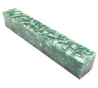 Charnwood Woodturning AB11 Crush Acrylic Pen Blank - Light Green&white