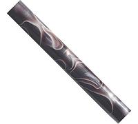 CHARNWOOD Woodturning AR24 Round Acrylic Pen Blank Coffee with Pink Swirl