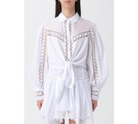 CHARO RUIZ Devi Cropped Cotton Blend Shirt with Inserts Ibiza - Size: M - female