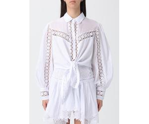 CHARO RUIZ Devi Cropped Cotton Blend Shirt with Inserts Ibiza - Size: M - female