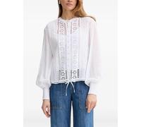 Charo Ruiz Ibiza broderie-anglaise balloon-sleeve top - White XS-S-M