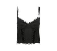 Charo Ruiz Ibiza Poppy lace-trim top - Black XS-S-M-L