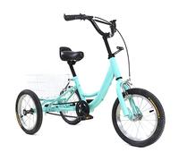 Charocean 14 Inch Kids Tricycle for Kids Age 5-7, Single Speed 3 Wheel Bike with Basket & Parent Handle, Children Trikes Car for Boys, Girls, Special Needs Child, Gifts for Children