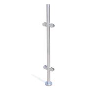Charocean 316 Stainless Steel Glass Balustrade Posts Balustrade Glass Balustrade Kit for 8-12mm Glass, 110cm Stainless Steel Balustrade Post for Garden, Pool and Balcony (Mid Post)
