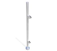 Charocean 316 Stainless Steel Glass Balustrade Posts Balustrade Glass Balustrade Kit for 8-12mm Glass, 110cm Stainless Steel Balustrade Post for Garden, Pool and Balcony (End Post)