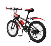 Charocean Kids Mountain Bike 20 Inch Bike for Boys & Girls, 7 Speed Kids Bike Height Adjustable MTB Children Bicycle with Water Bottle, Storage Bag, Compass Bell, Max Load 187LBS, 8-13 yrs (Red)