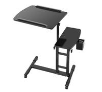 Charocean Tattoo Workstation 1 Durable Adjustable Tattoo Station with Dual Workbench, Stable Frame Base and Wheels, Perfect Tattoo Equipment Tattoo Table Portable Nail Station for Artists