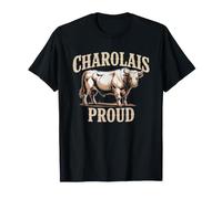 Charolais Cattle Rancher Raising Premium White Beef T-Shirt