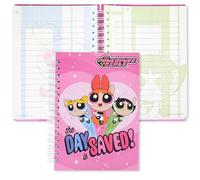 Charon Cute Flying Together Love Spiral Notebook, Pink Subject Notebooks Best Gift for Primary School Students, Lined Daily Note Taking Journal for Girls (Set off for action)