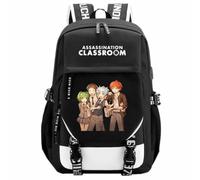 Charous Anime Assassination Classroom Cartoon Print Backpack Oxford Cloth School College Bag for Manga Fans Cosplay Gift
