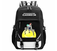 Charous Anime Assassination Classroom Cartoon Print Backpack Oxford Cloth School College Bag for Manga Fans Cosplay Gift