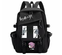 Charous Anime CALL OF THE NIGHT Cartoon Print Nylon Backpack,Multi-functional School College Bag for Manga Fans Cosplay