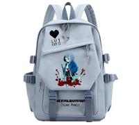Charous Anime Game UNDERTALE Sans Cartoon Print Nylon Backpack,Multi-functional School College Bag for Manga Fans Cosplay
